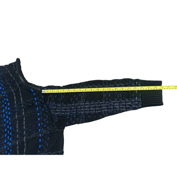 rag & bone Fine Wool Rayon Knit Womens XXS Turtleneck Sweater Black Gray Blue - Picture 7 of 7